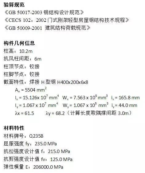 關于鋼結構抗風柱的計算方法