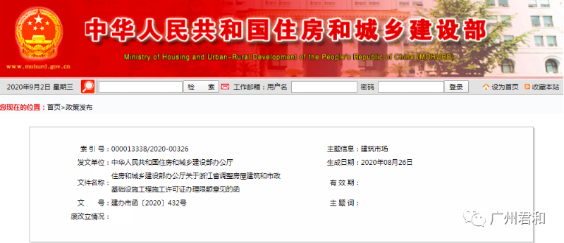 重磅！住建部復函：200萬元以下工程，不用辦理施工許可證！