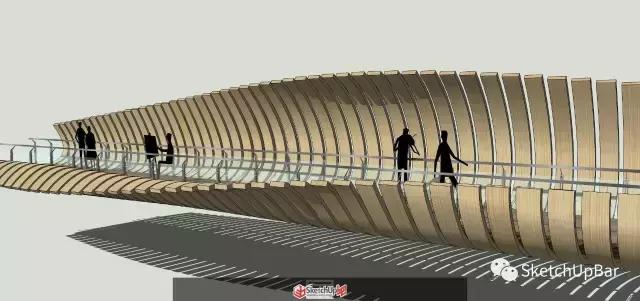 6步就能完成一個景觀橋建模！