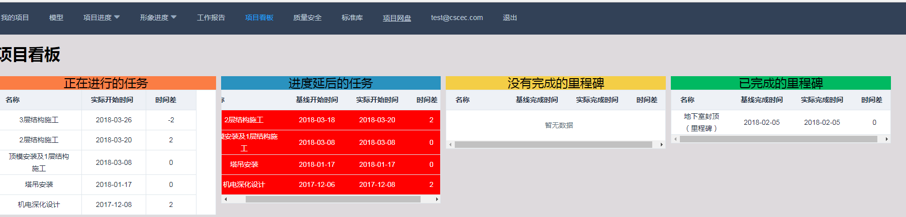 施工進度計劃管理平臺