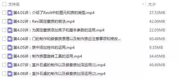 revit初級視頻培訓教程百度云免費下載