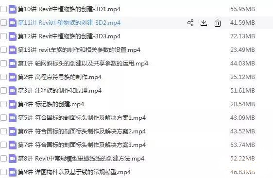 revit 建筑施工圖中級視頻教程百度云免費下載