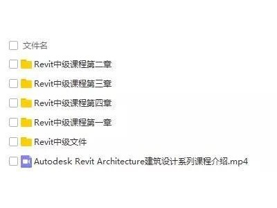 revit 建筑施工圖中級視頻教程百度云免費下載