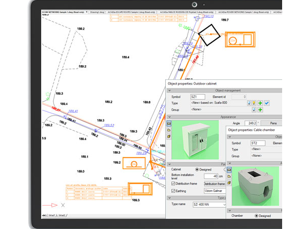 ArCADia建筑設計BIM ——外部電信網絡（光纖和銅介質）設計