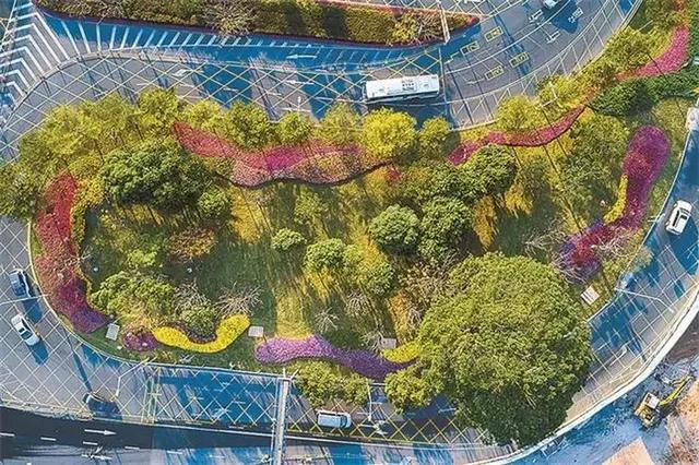 【道路建?！康缆肪G化帶設計