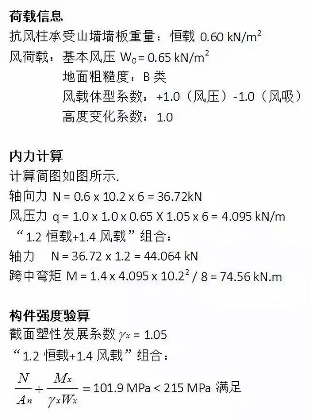 鋼結構抗風柱如何計算