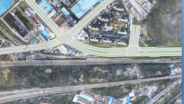 實景應用案例-道路設計施工與實景建模效果圖