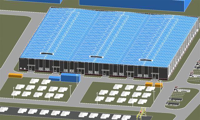 石材城鋼結構廠房施工項目