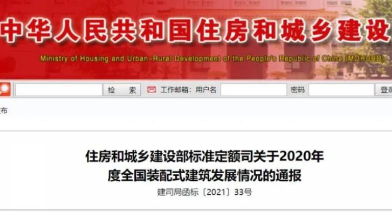 同比增長50%！住建部：2020全國新開工裝配式建筑6.3億平方米