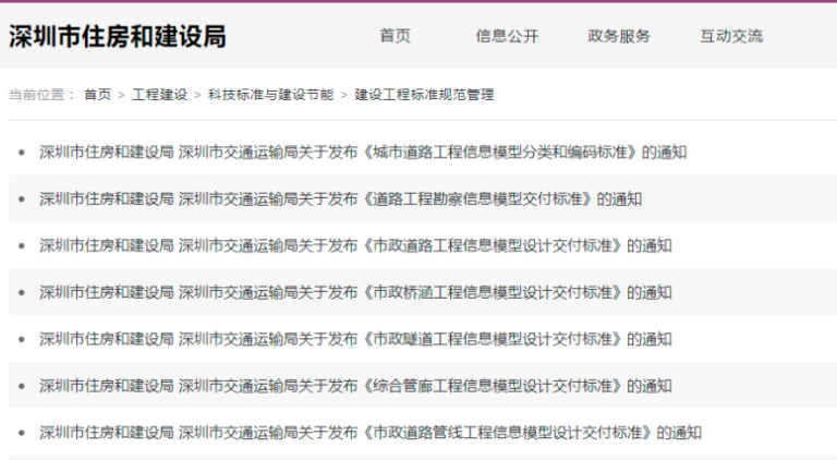 4月1日實施！深圳市住建局、交通運輸局發布七本BIM地方標準