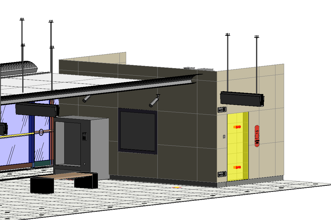 地鐵車站建模模型2