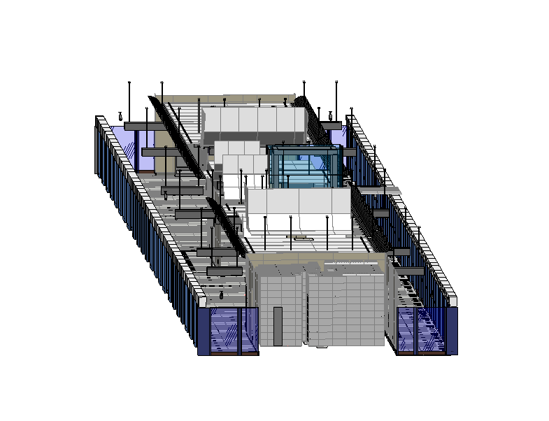 地鐵車站建模模型