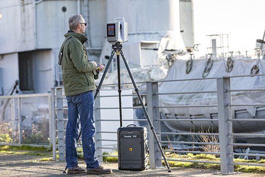 Trimble X12應用-船舶建模測繪