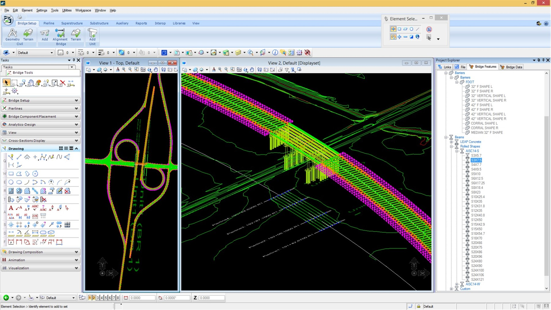 OpenBridge Modeler-土木工程集成- 支持直接參考 DGN 模型