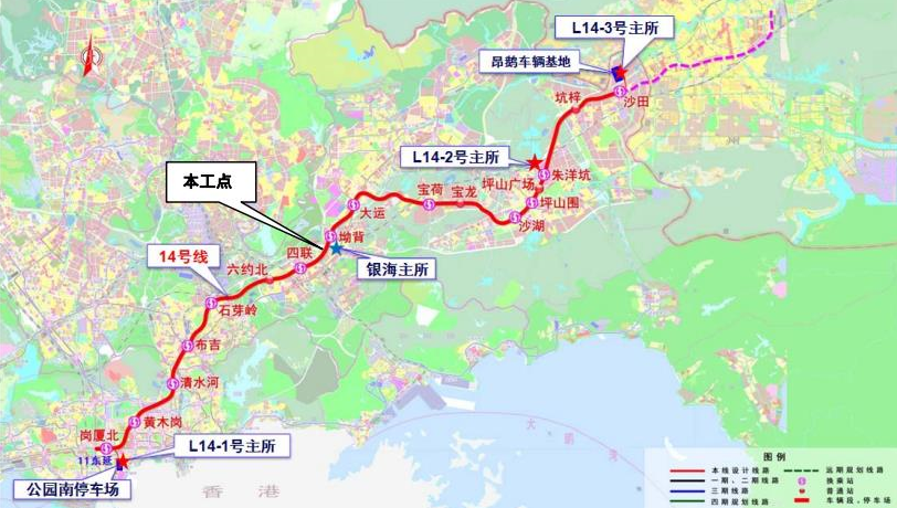 地鐵十四號線地圖