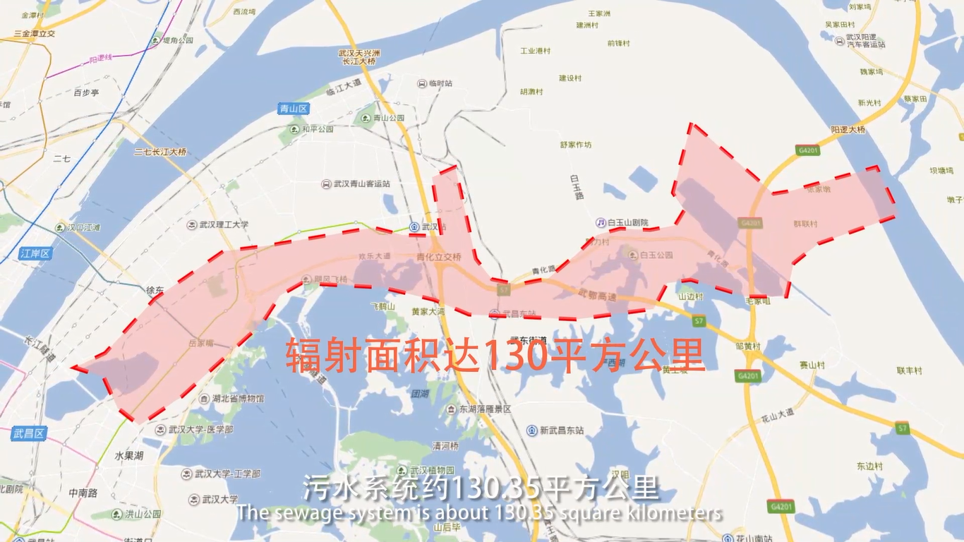 北湖污水處理廠-地圖